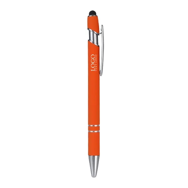 Custom Rubber Coated Stylus Ballpoint Pen 9