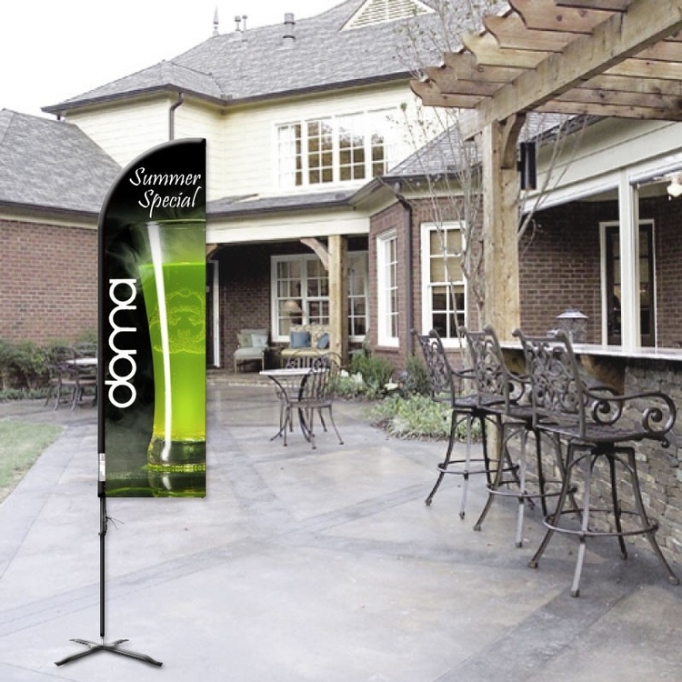 Flex Banner™ LX Feather Flag with Pole, Single-Sided 14' Outdoor Banner 6