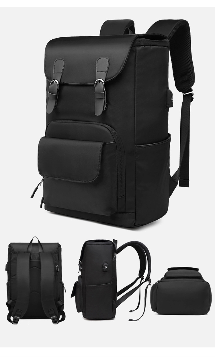 Custom Men's Sports Waterproof Laptop Bags with USB Port 19