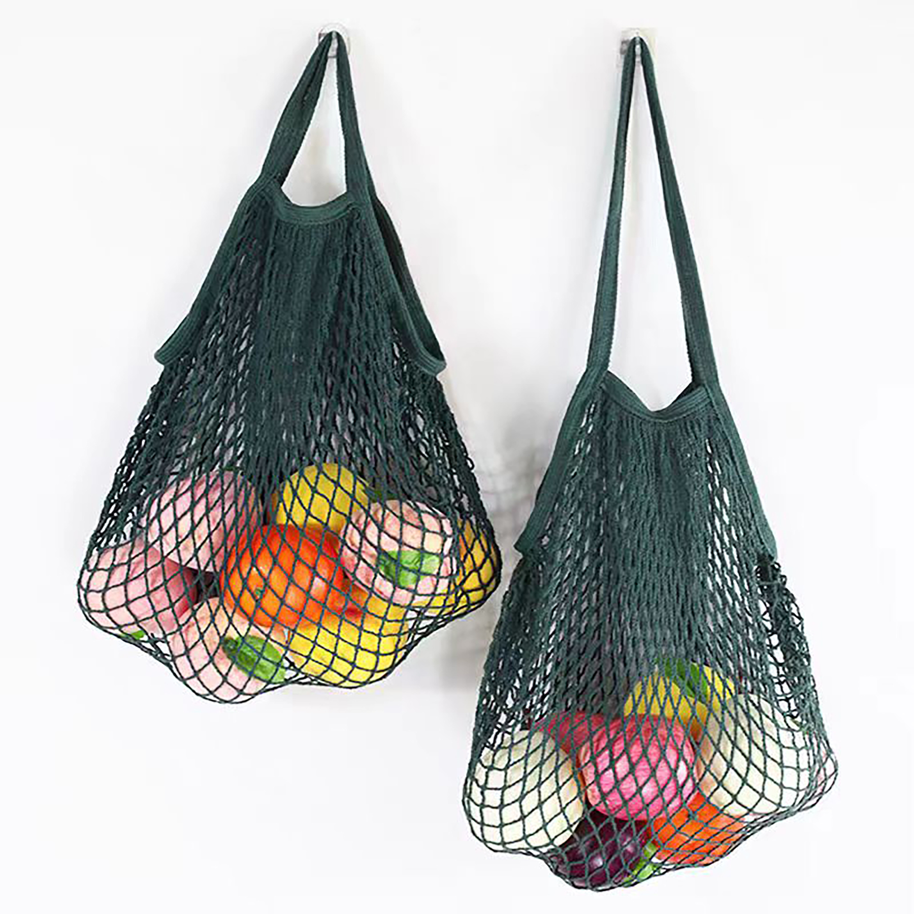 Reusable Mesh Washable Cotton Rope Shopping Bag 12