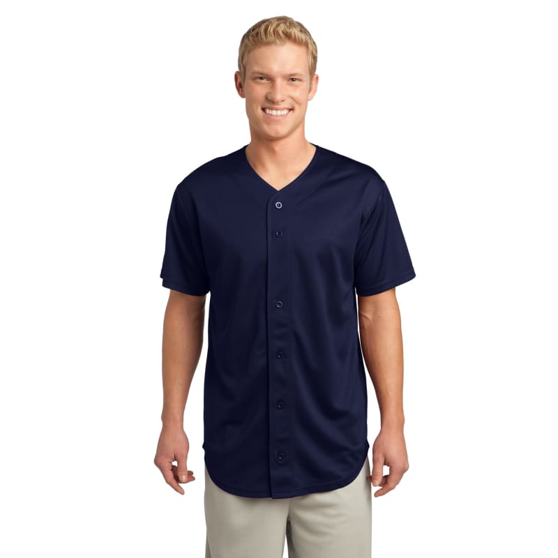 Sport-Tek PosiCharge Tough Mesh Full-Button Jersey. 24
