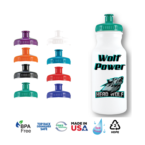 Bike Bottle with Markings Ounce- 20oz 2