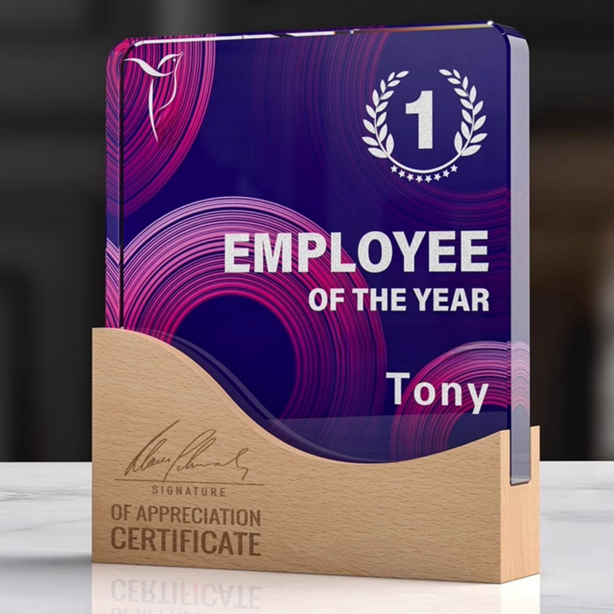 Beechwood Crystal Trophy 7