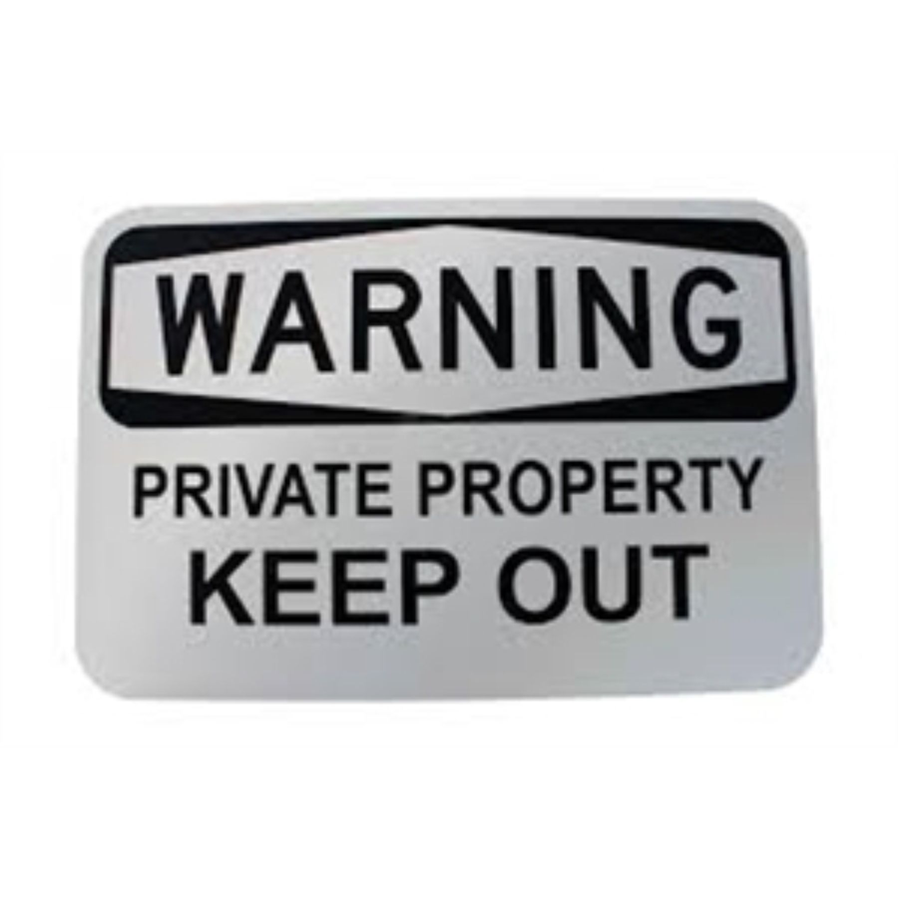 18" x 12" Custom 080" White Reflective Aluminum Sign with One Color Cut Reflective Vinyl on One Side 1
