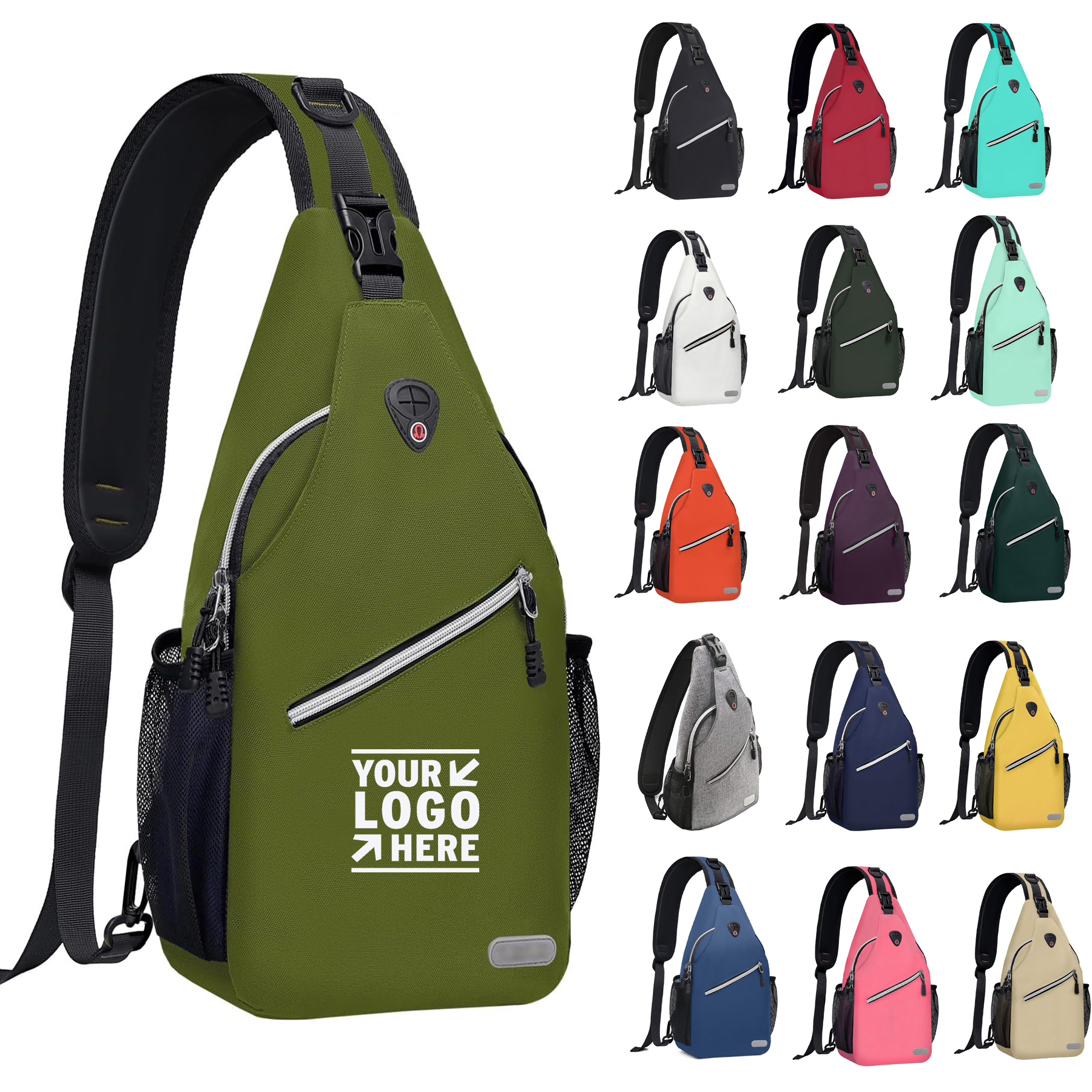Outdoor Travel Sling Backpack Multipurpose Crossbody Shoulder Bag Hiking Sport Daypack 2