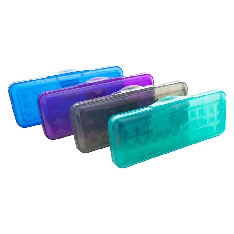 Pencil Boxes - 8" 4 Colors Snap Closure 2