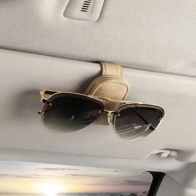 Magnetic Leather Sunglasses Holder 3