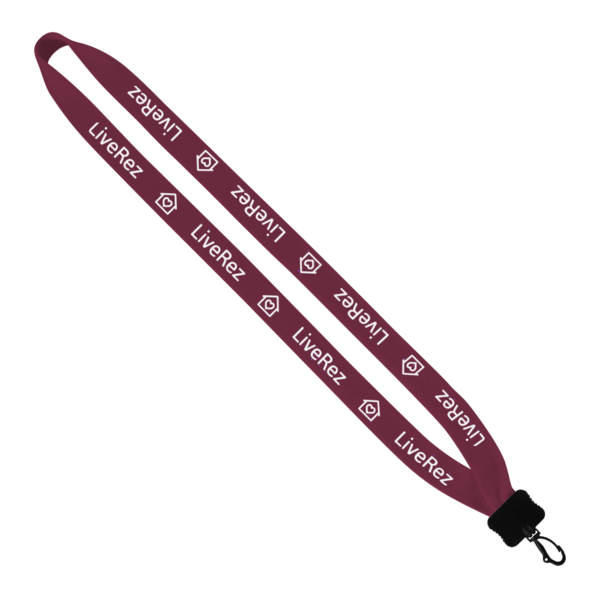 3/4" Cotton Lanyard with Plastic Clamshell & Swivel Snap Hook 28