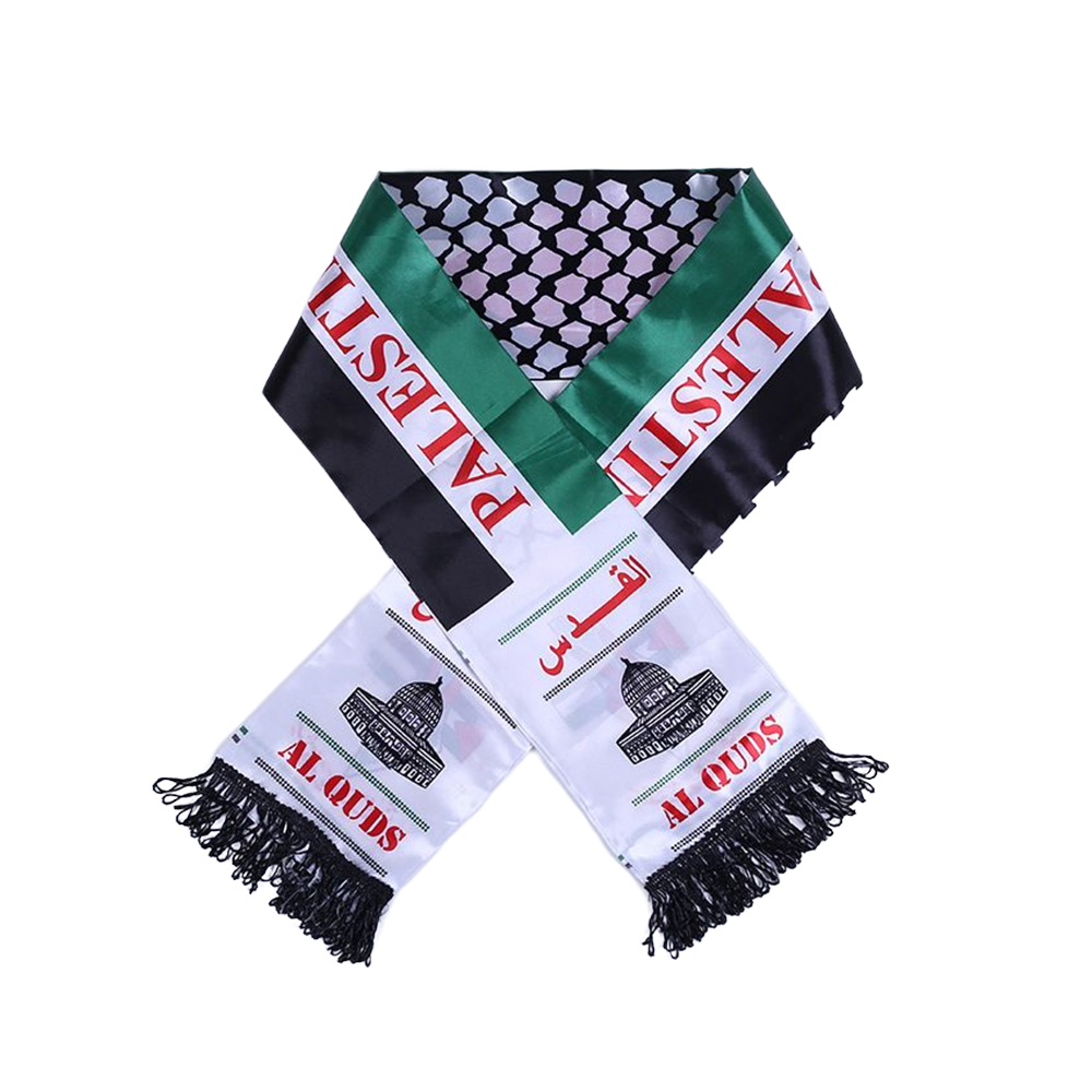 Satin Sport Fan Scarf W/ Tassel 3