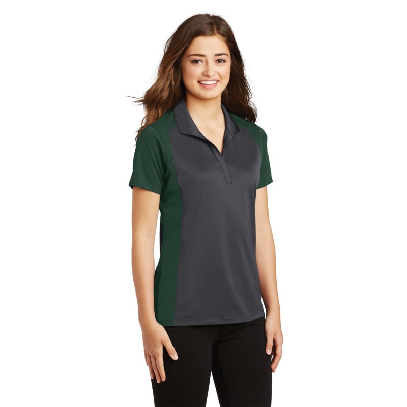 Sport-Tek Women's Colorblock Micropique Sport-Wick Polo. 20