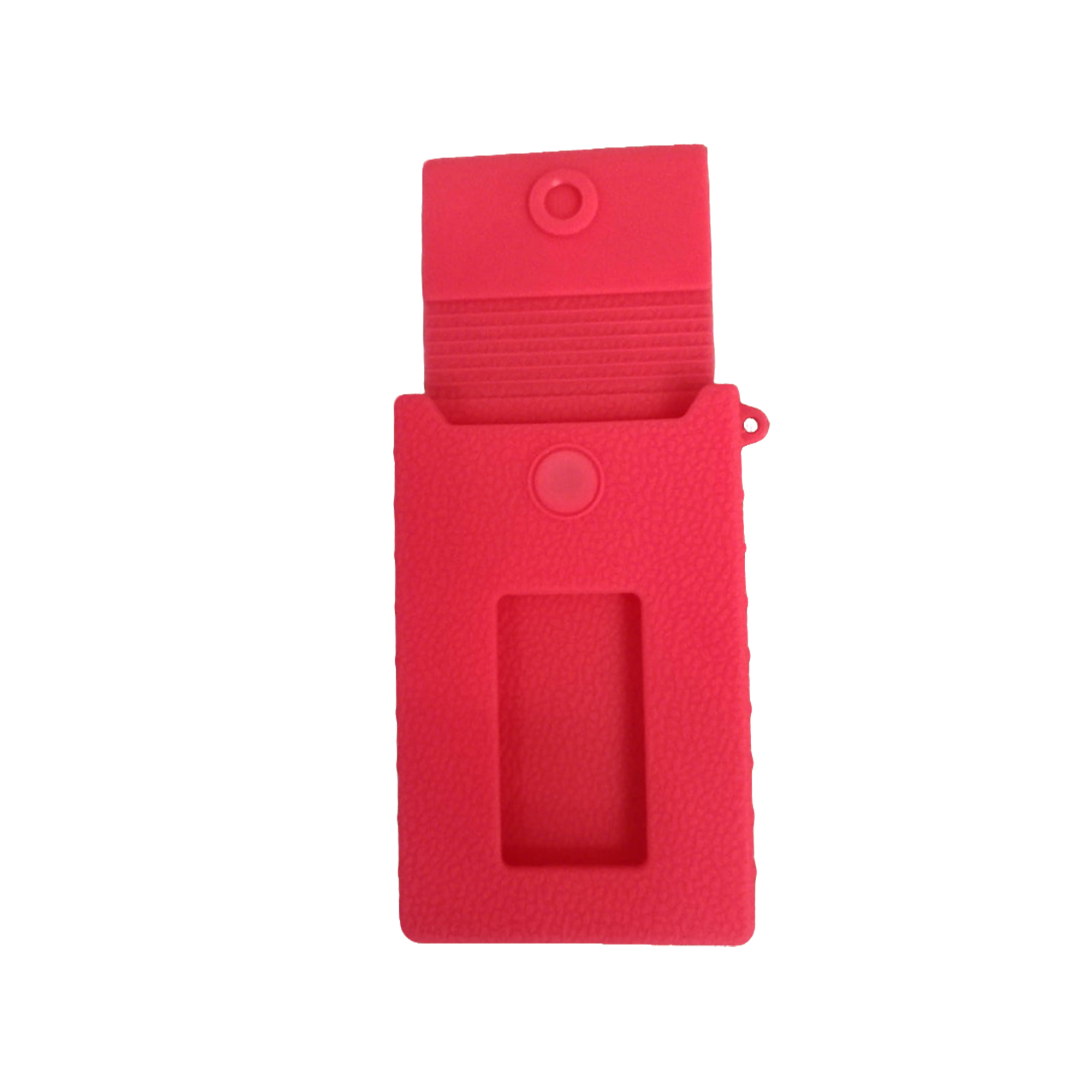 Silicone Business Card Wallet With Magnetic Flap 3