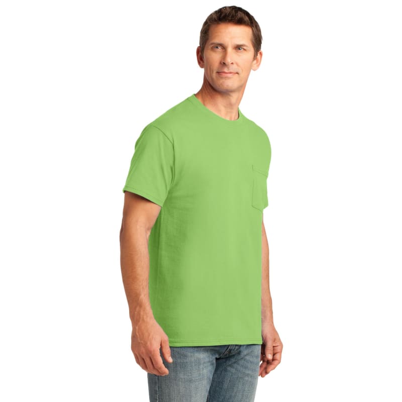Port & Company Core Cotton Pocket Tee. 82