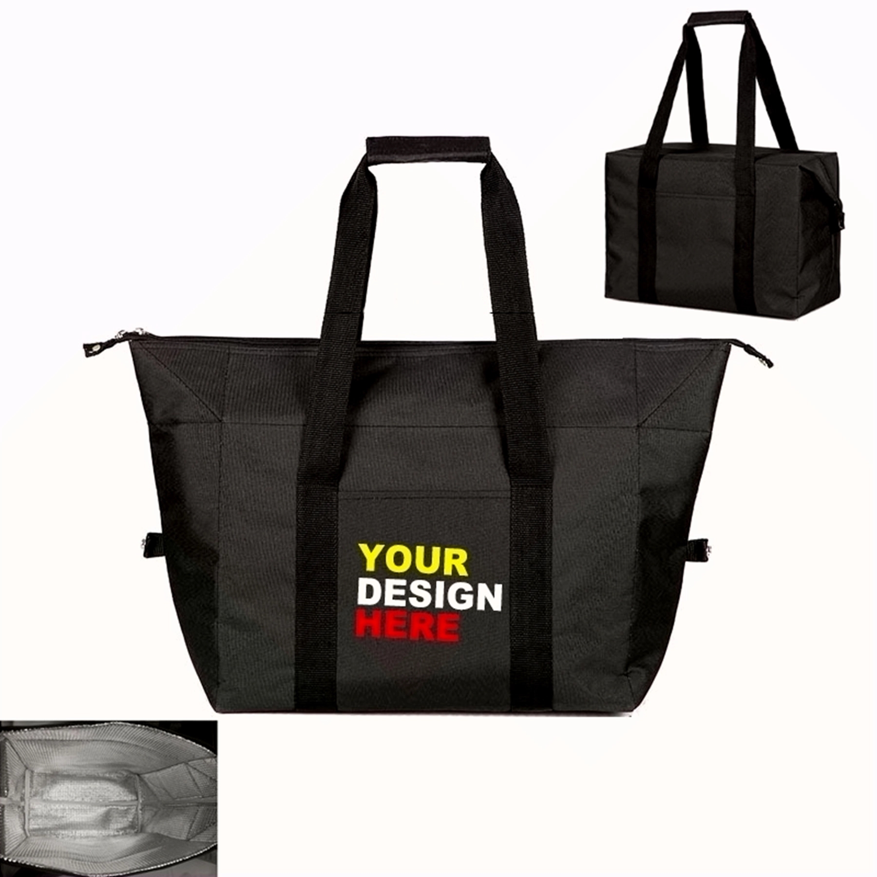 3 Layers Insulation Large Tote Lunch Bag 2
