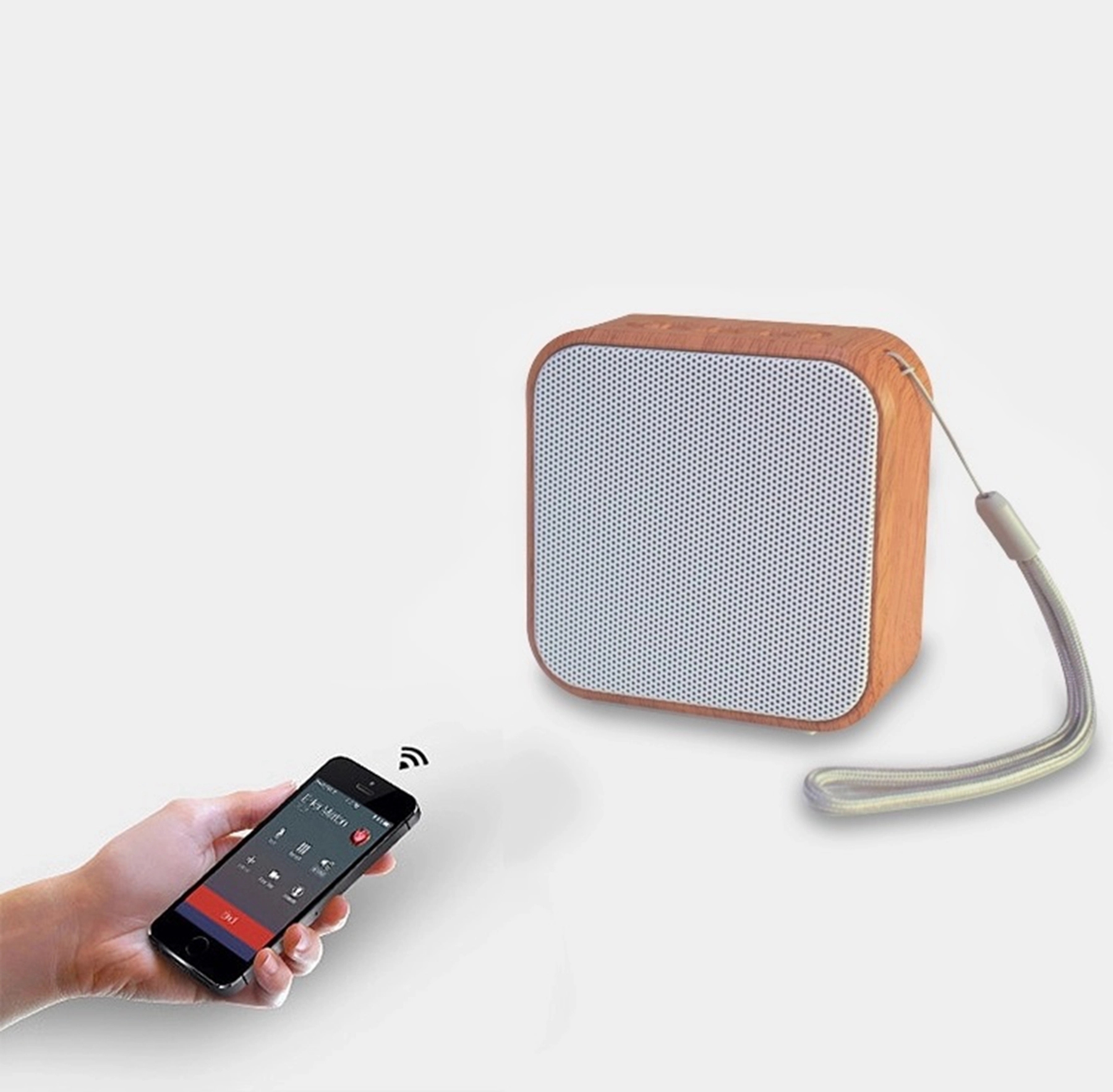 A70 Wood Grain Wireless Speaker 5