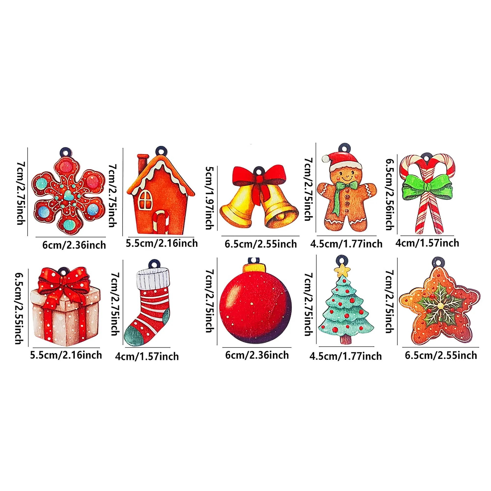 Christmas Decor Wooden Pieces 3