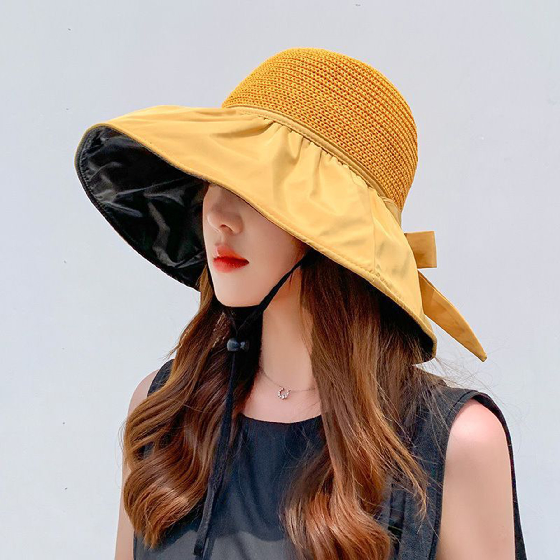 Sun Straw Bow Hat 3