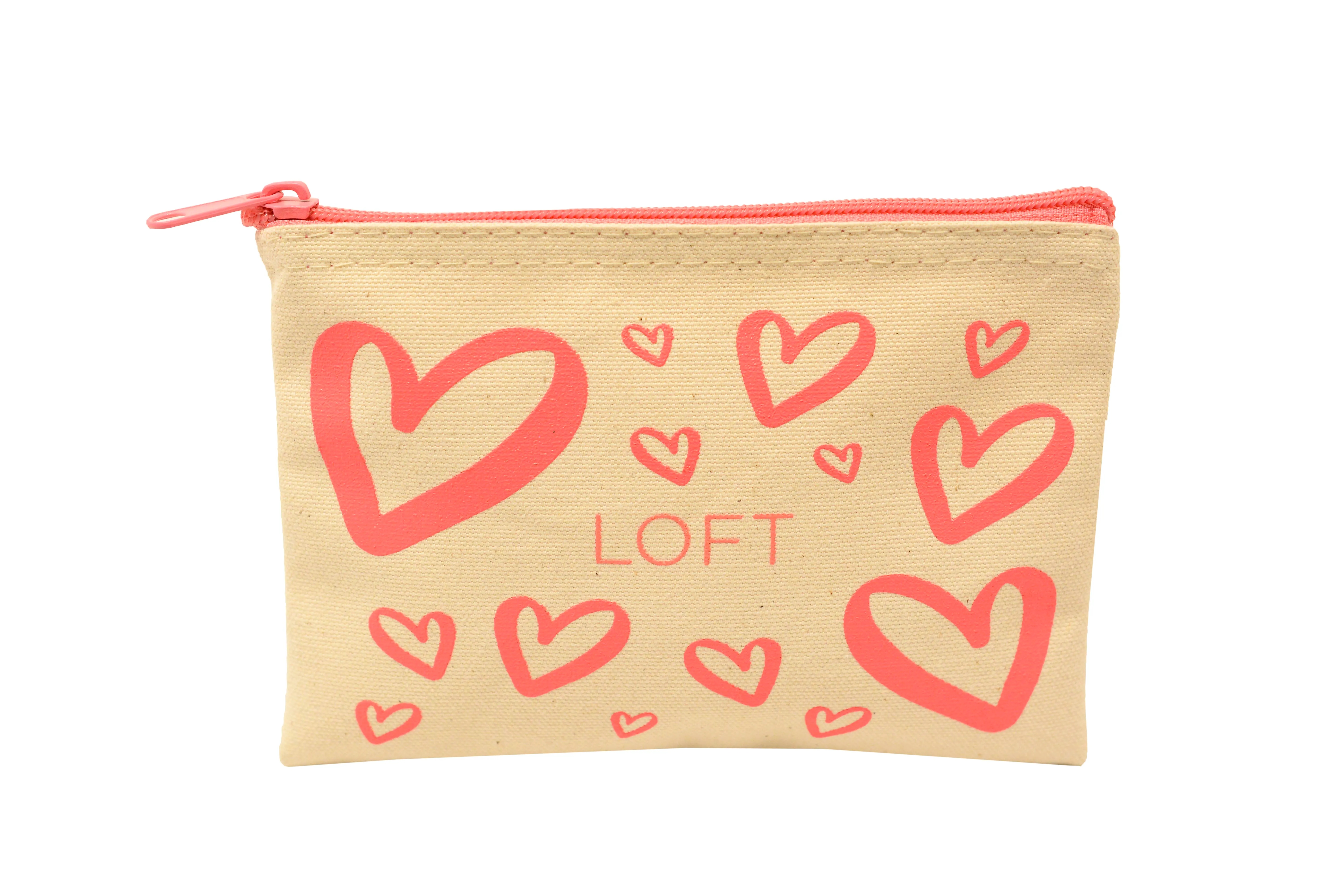 Canvas Zippered Pouches 12