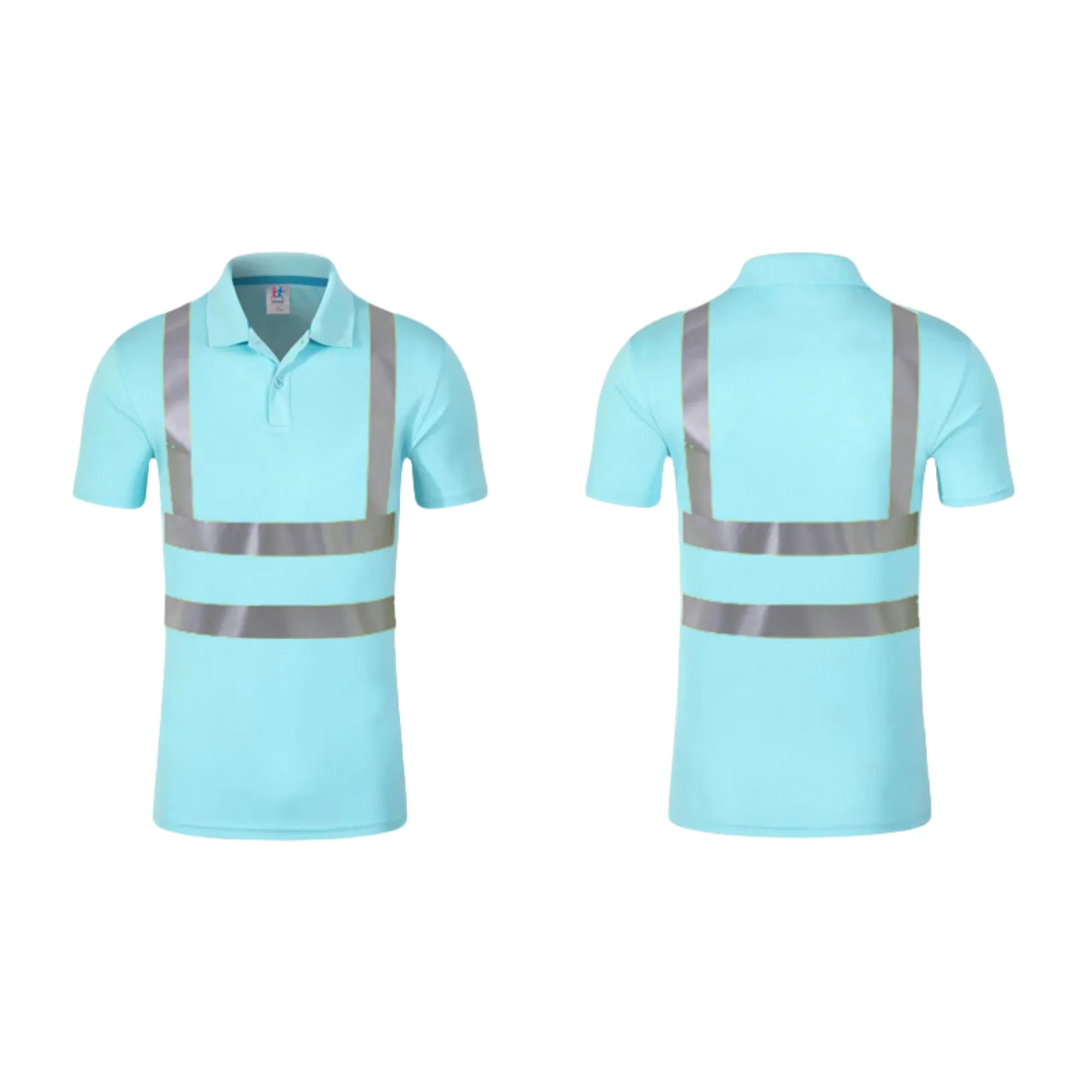 High-Visibility Polo Shirts With Reflective Strips 16
