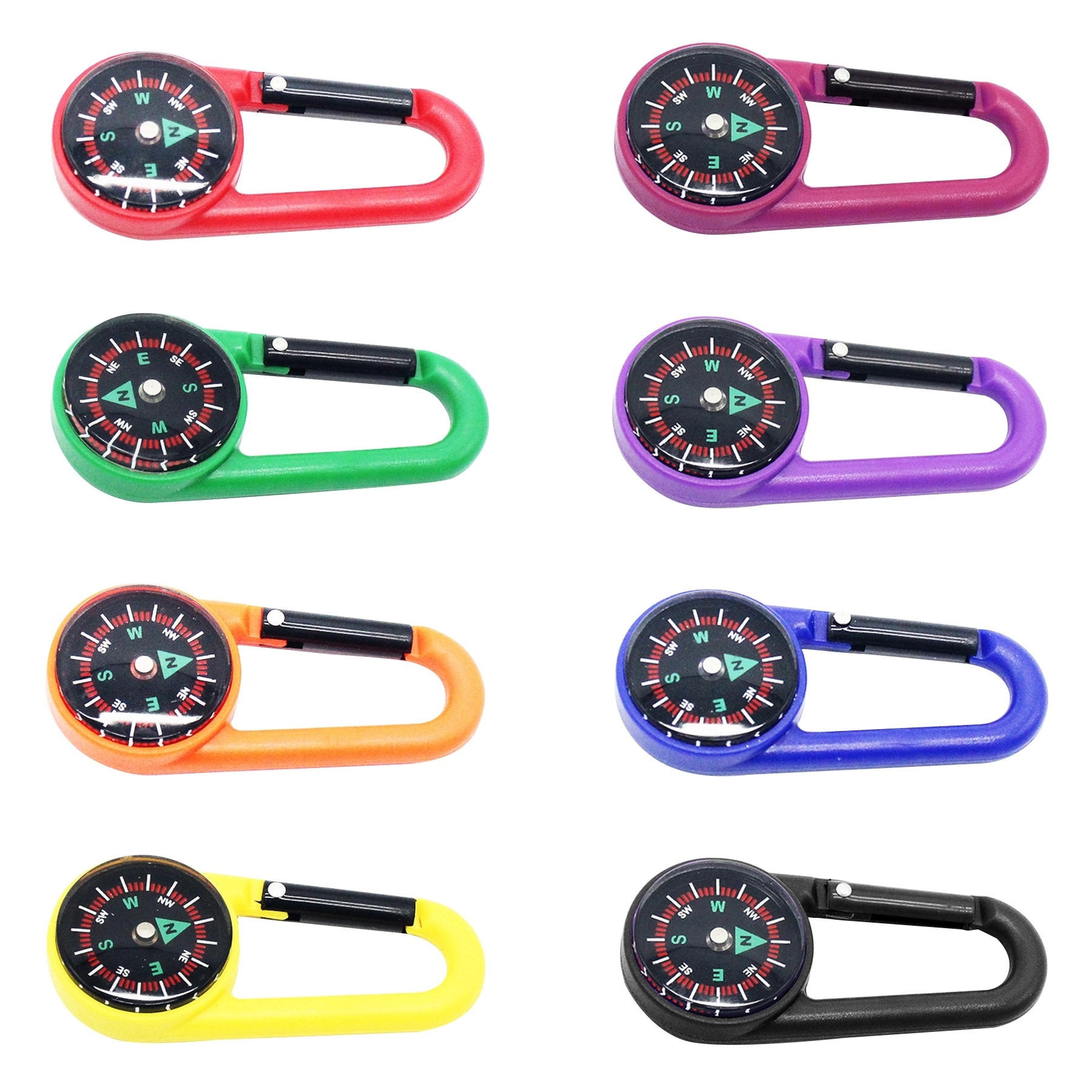 Plastic Carabiner Compass Key Chain 2