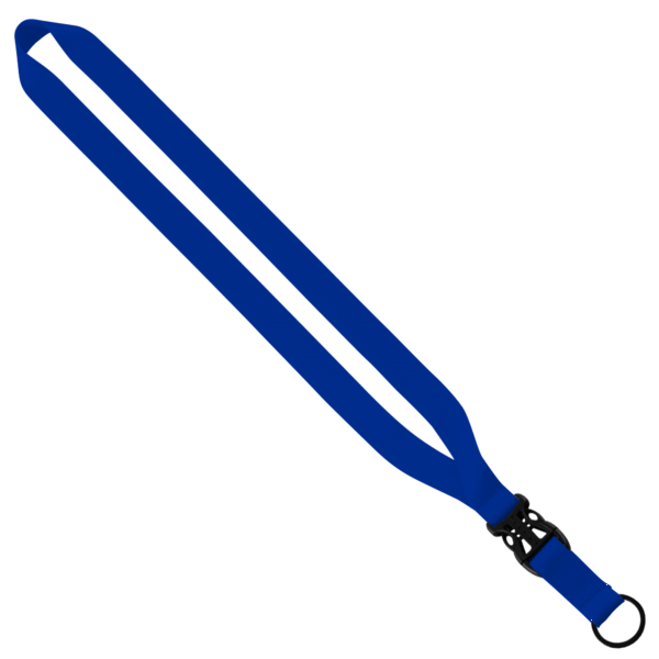 3/4" Multi-Color Polyester Lanyard with Slide Buckle Release & Split-Ring 56