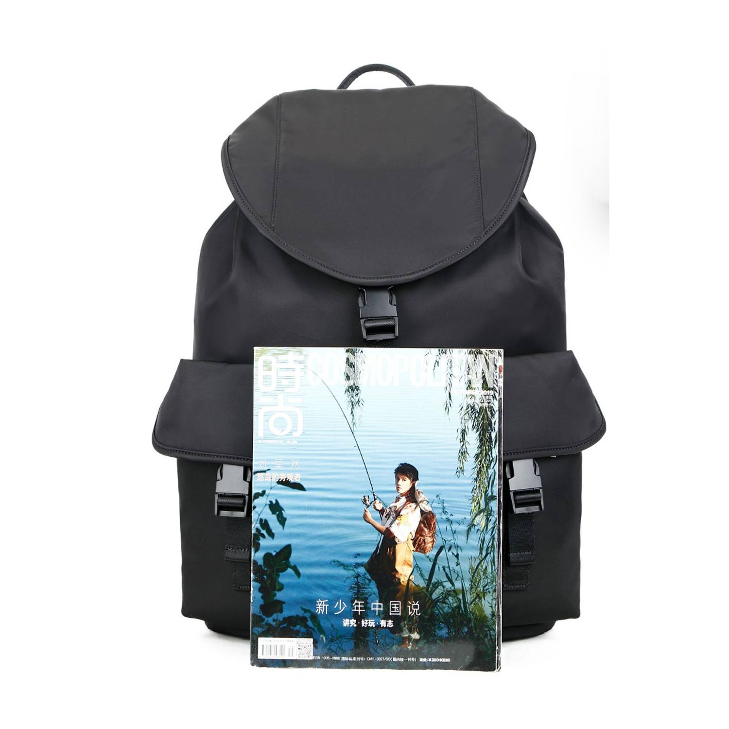 Diagonal Nylon Wterproof Shoulder Backpack 2