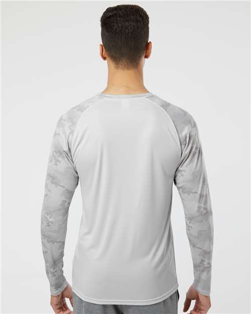 Unisex Cayman Performance Camo Colorblocked Long Sleeve T-Shirt - 216 48