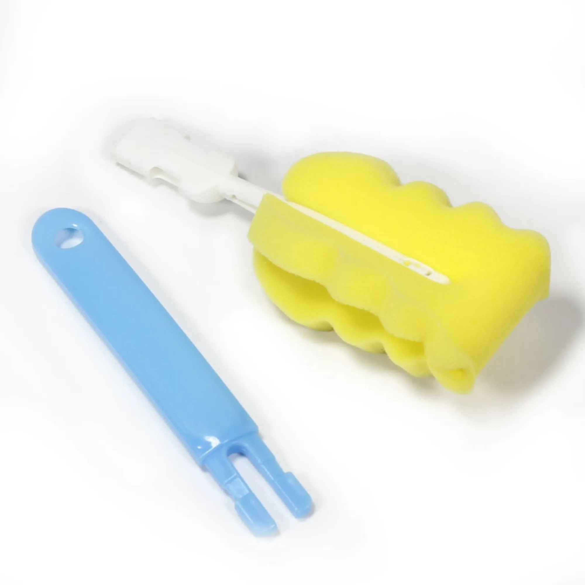 MOQ 20 PCS Long Sponge Baby Bottle Cleaner Nipple Brush 2