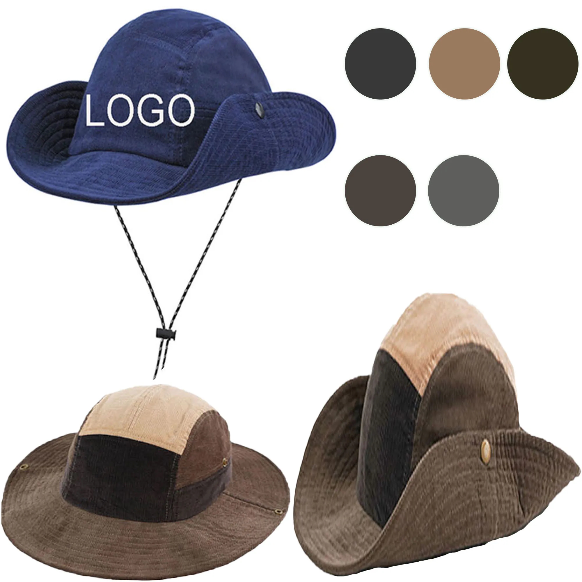 Spot Full Color Wide Brim Outdoor Hat