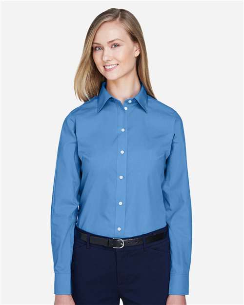 Women's Crown Collection® Broadcloth Woven Dress Shirt - D620W 10