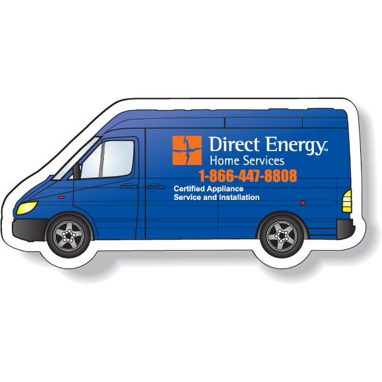 Stock Sprinter Van Magnet .020, Full Colour Digital, White Vinyl Topcoat