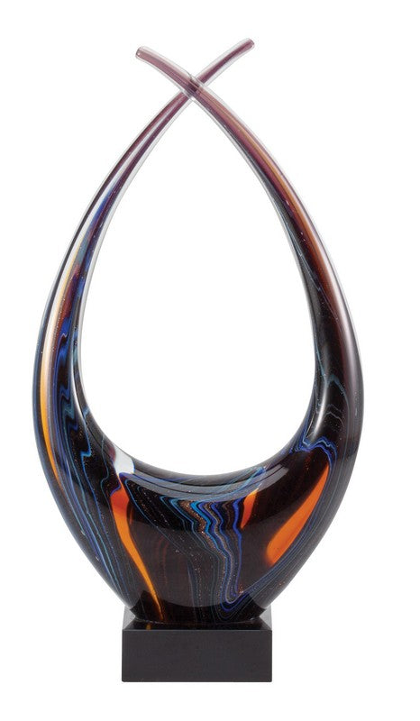13.25" Art Glass Sculpture 2
