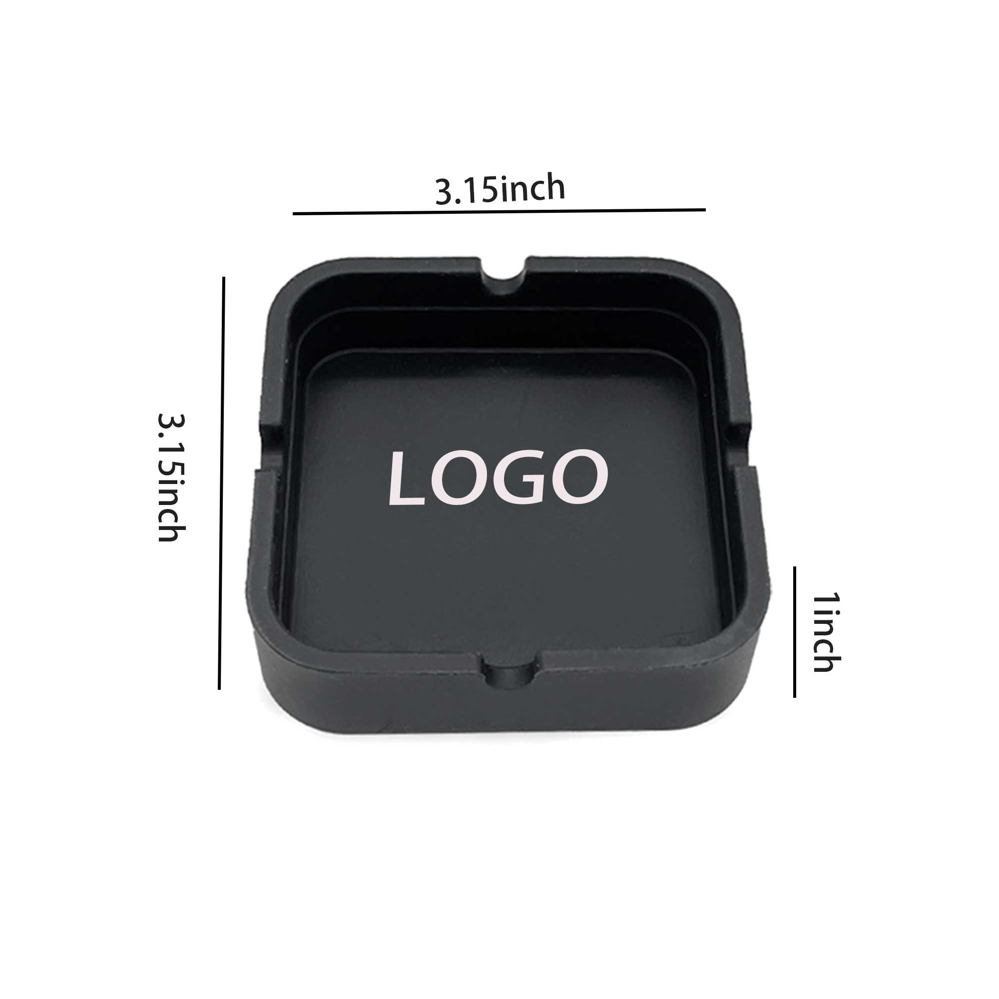 Bar Square Silicone Ashtray 3