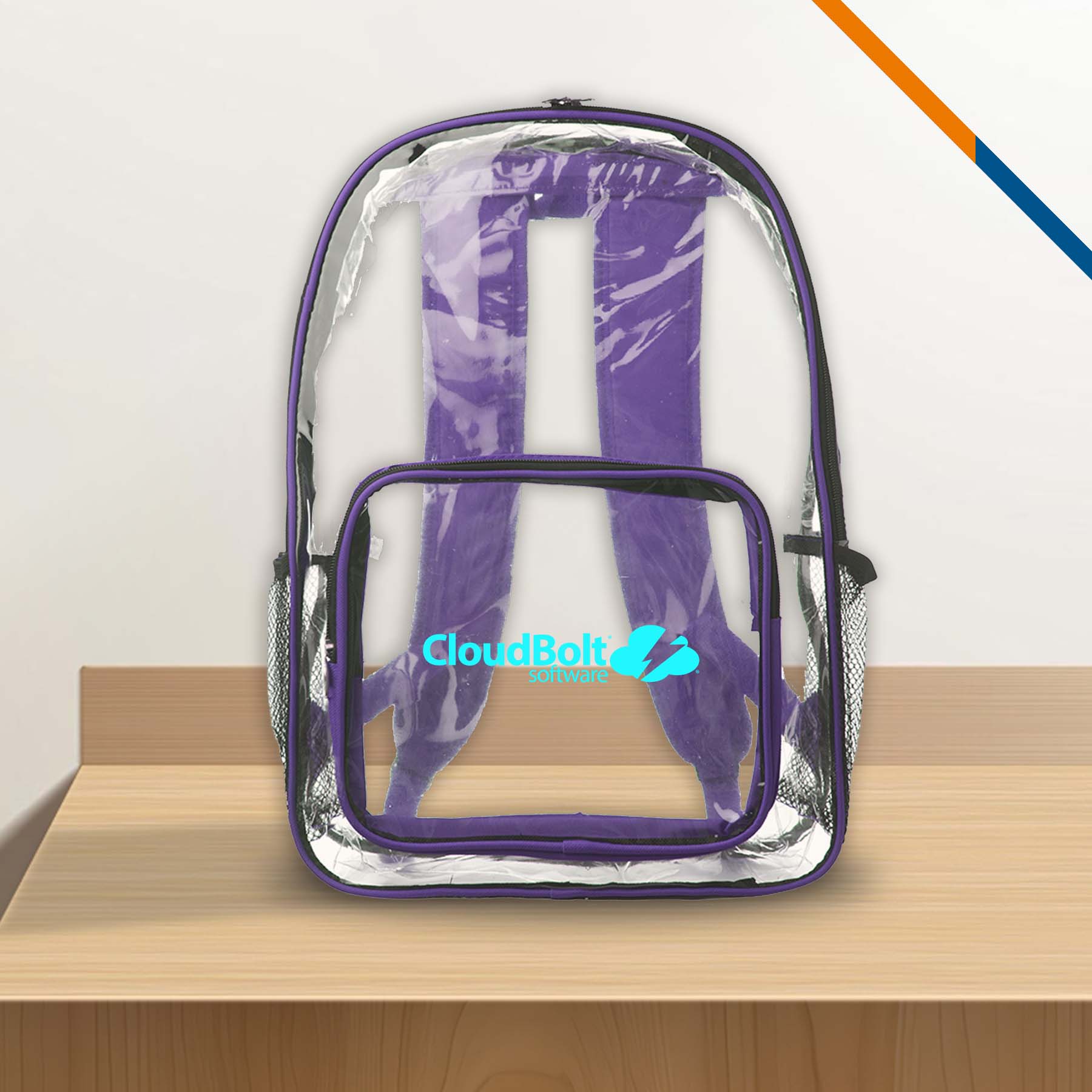 Leroy Clear Backpacks, custom backpack with logo imprint 12
