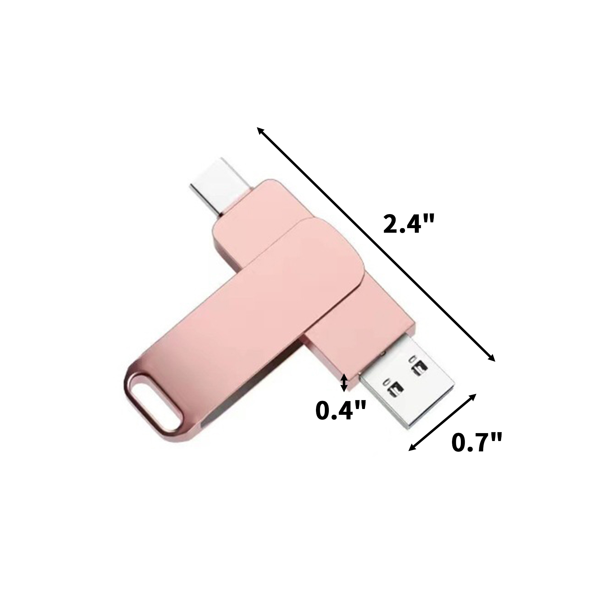 High Speed USB 3.0 Metal Swivel Flash Drive 16GB 2