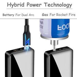 Rectangle Dual Usage Electric Arc And Jet Fire Lighter With USB Charging 38