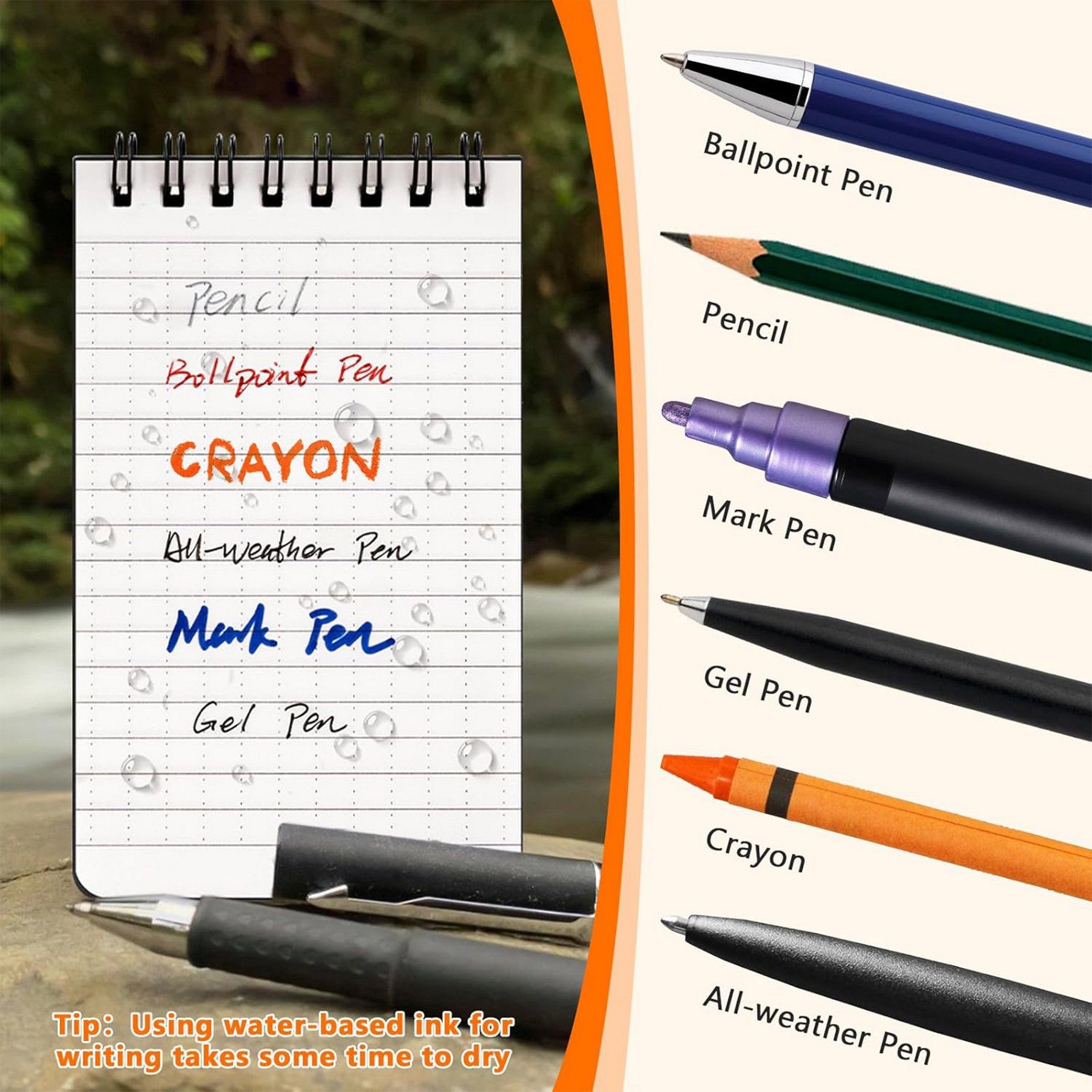 Mini Weatherproof Spiral Notebook & Notepad 7