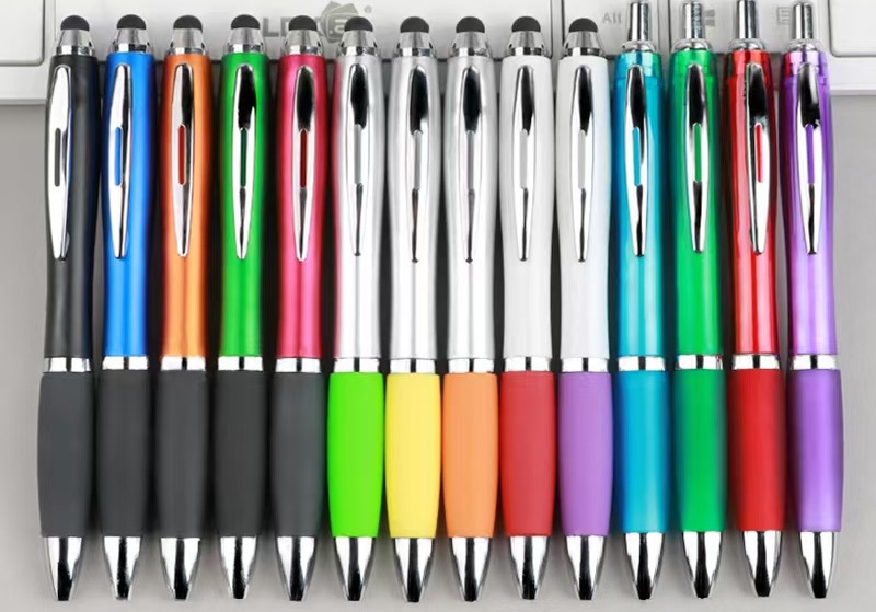 Colorful Click Pen With Stylus 13