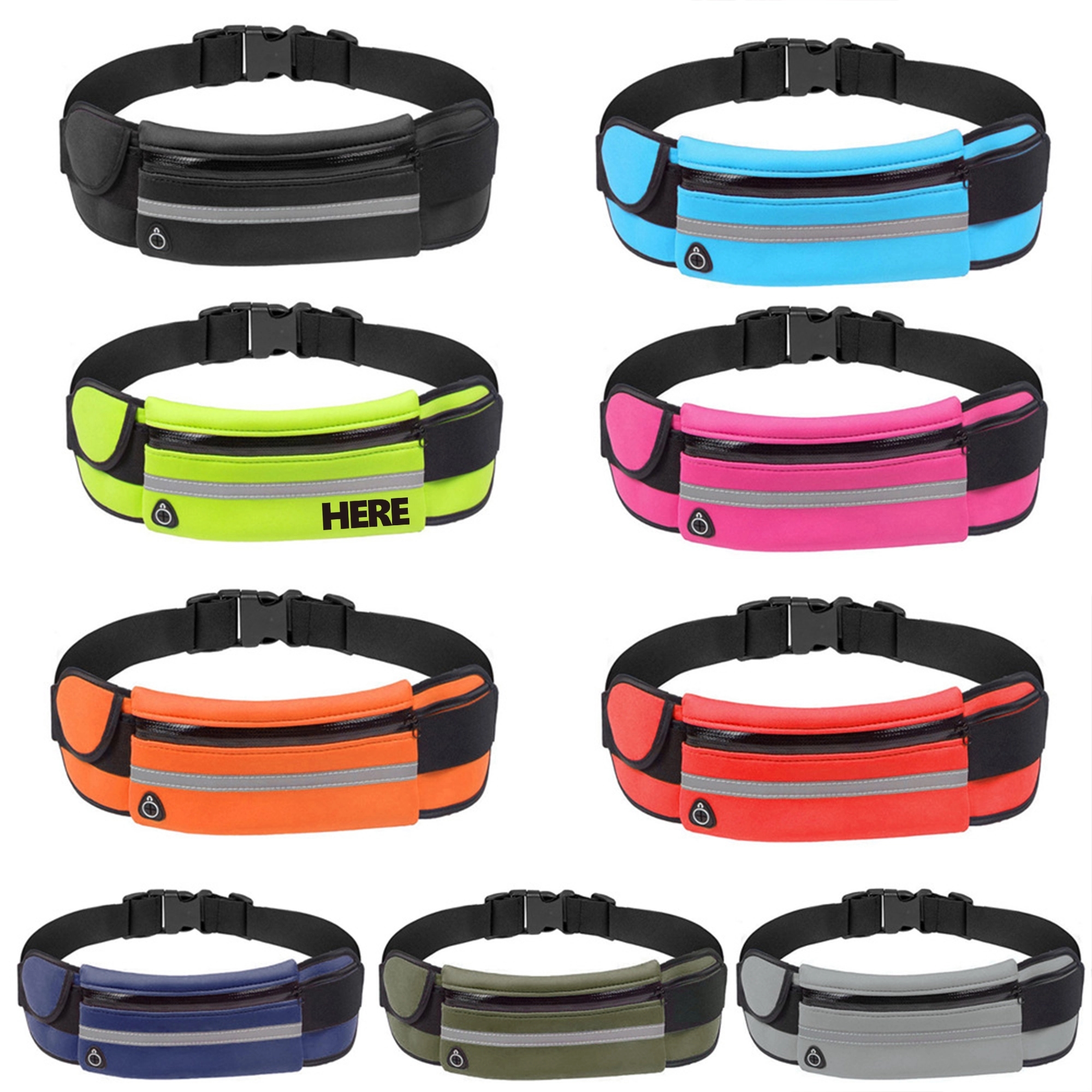Fitness Workout Belt Sport Waist Pack 7