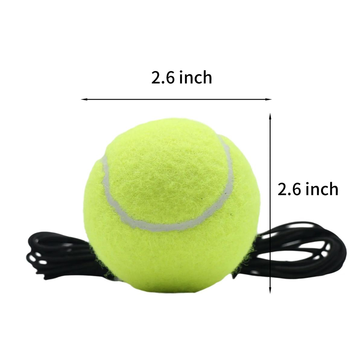 Rubber Tennis Ball for Solo Training Practice 3