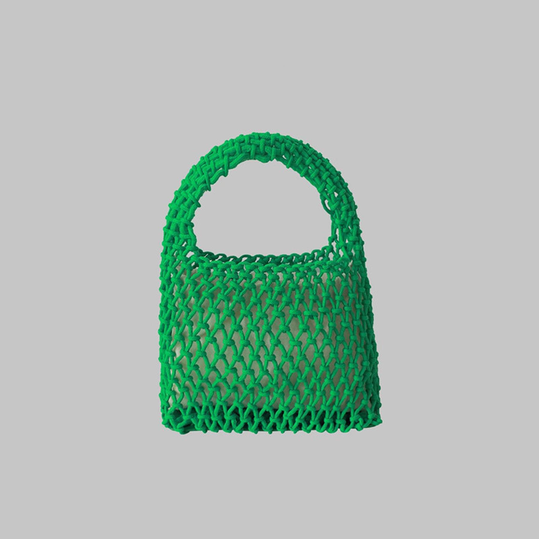 Women Cotton Beach Woven Mini Handbag 4