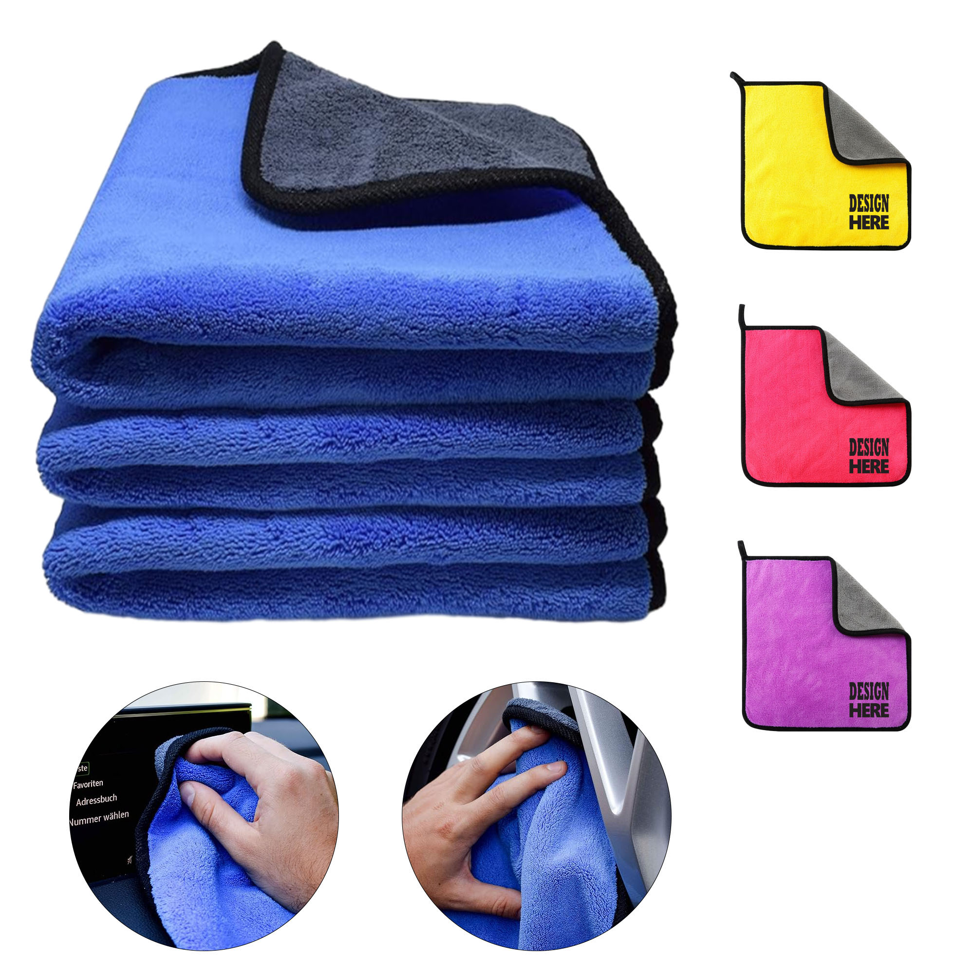 Double Sided Absorbent Durable Car Wash Towel 2