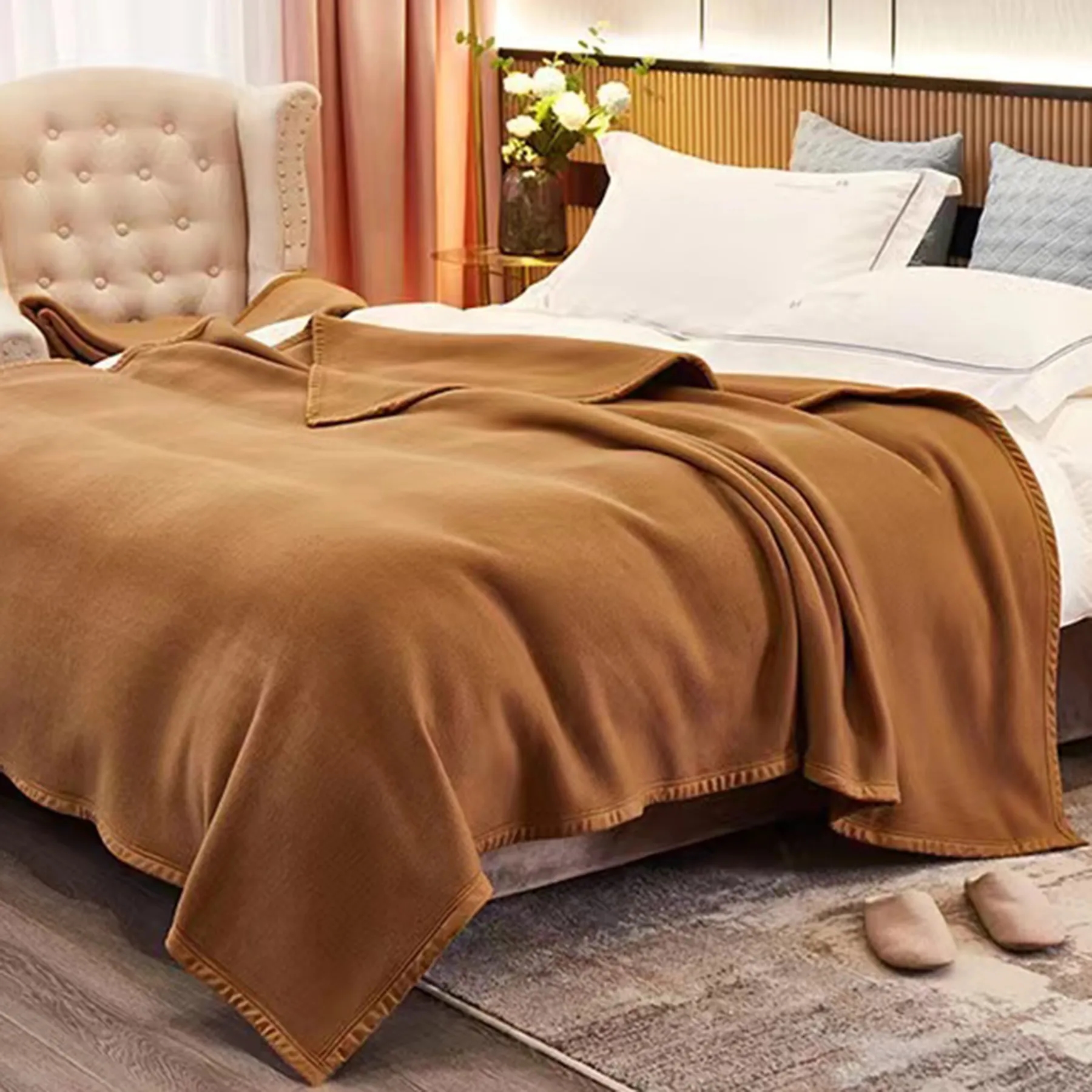 Plush Hotel Bed Blanket 2