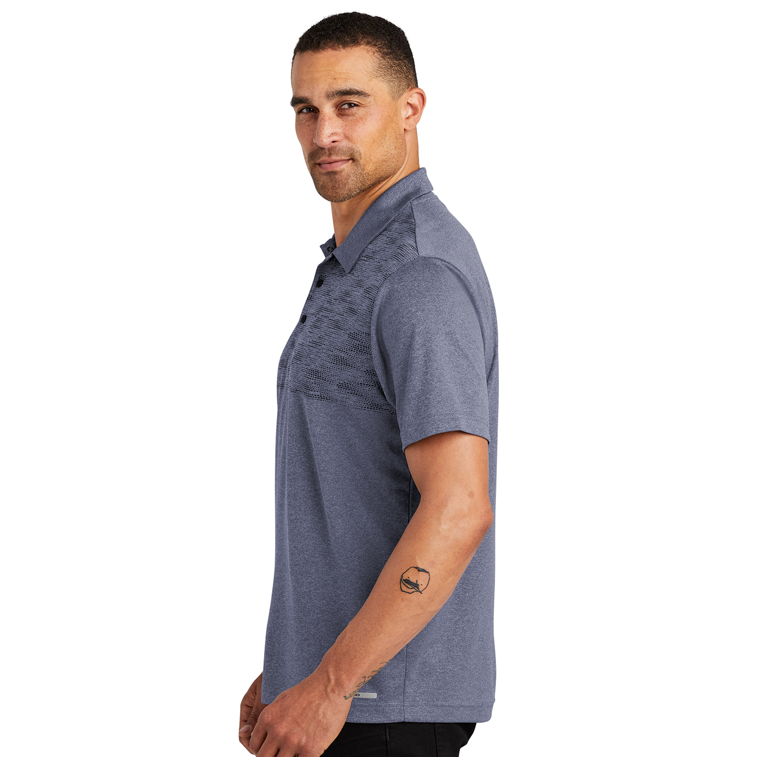 OGIO® Men's 3-Snap Placket Polo T-Shirt 3