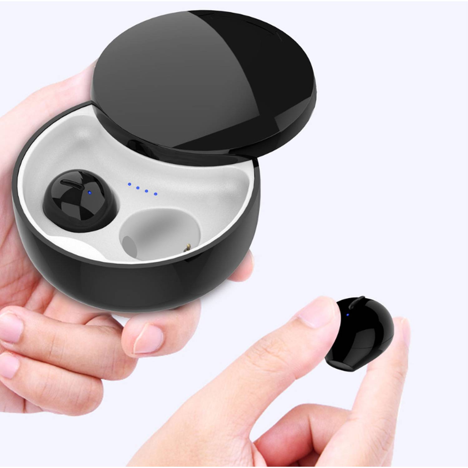 Mini Invisible Bluetooth Earbuds W/ Charging Case 6