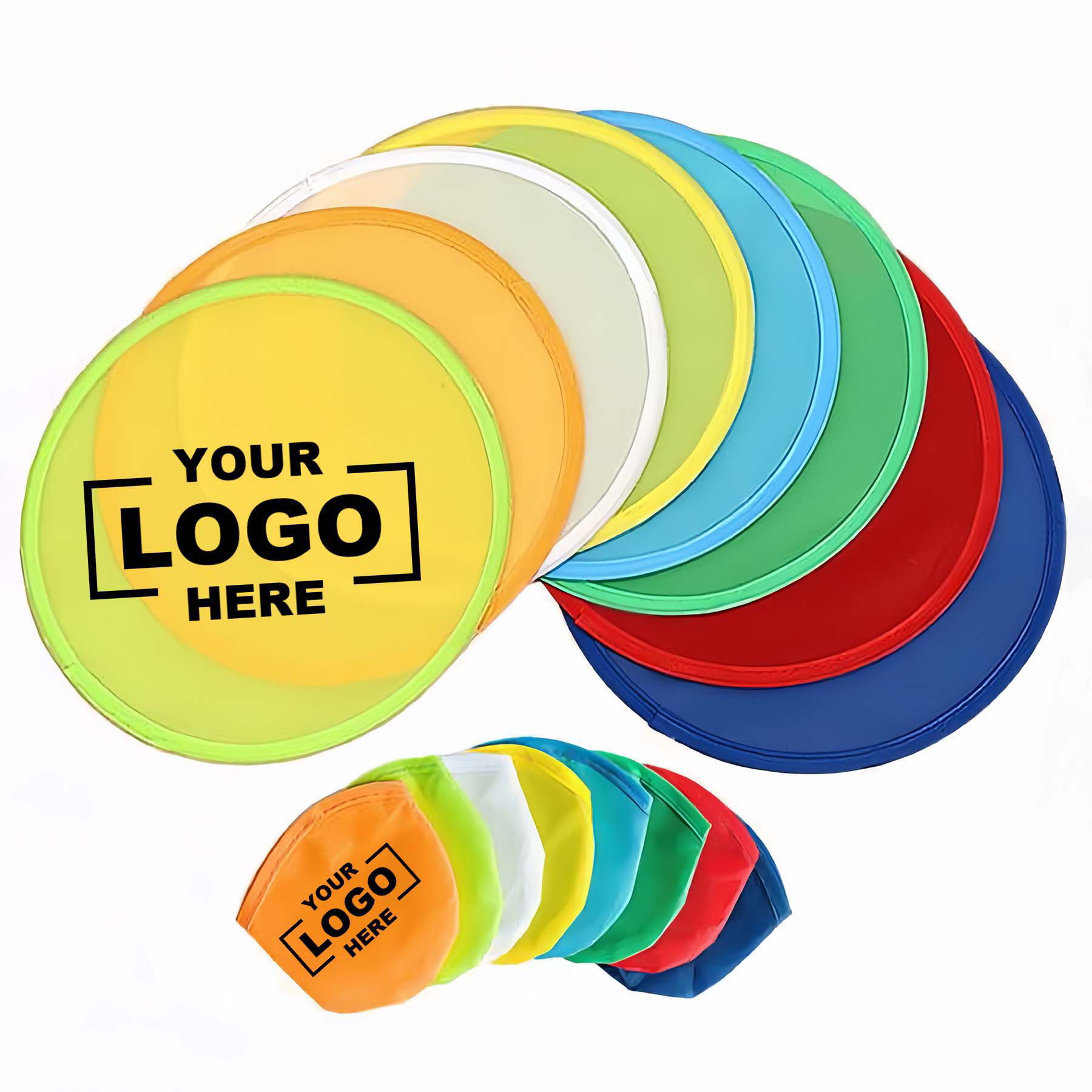 Polyester Folding Fan with Bag 3