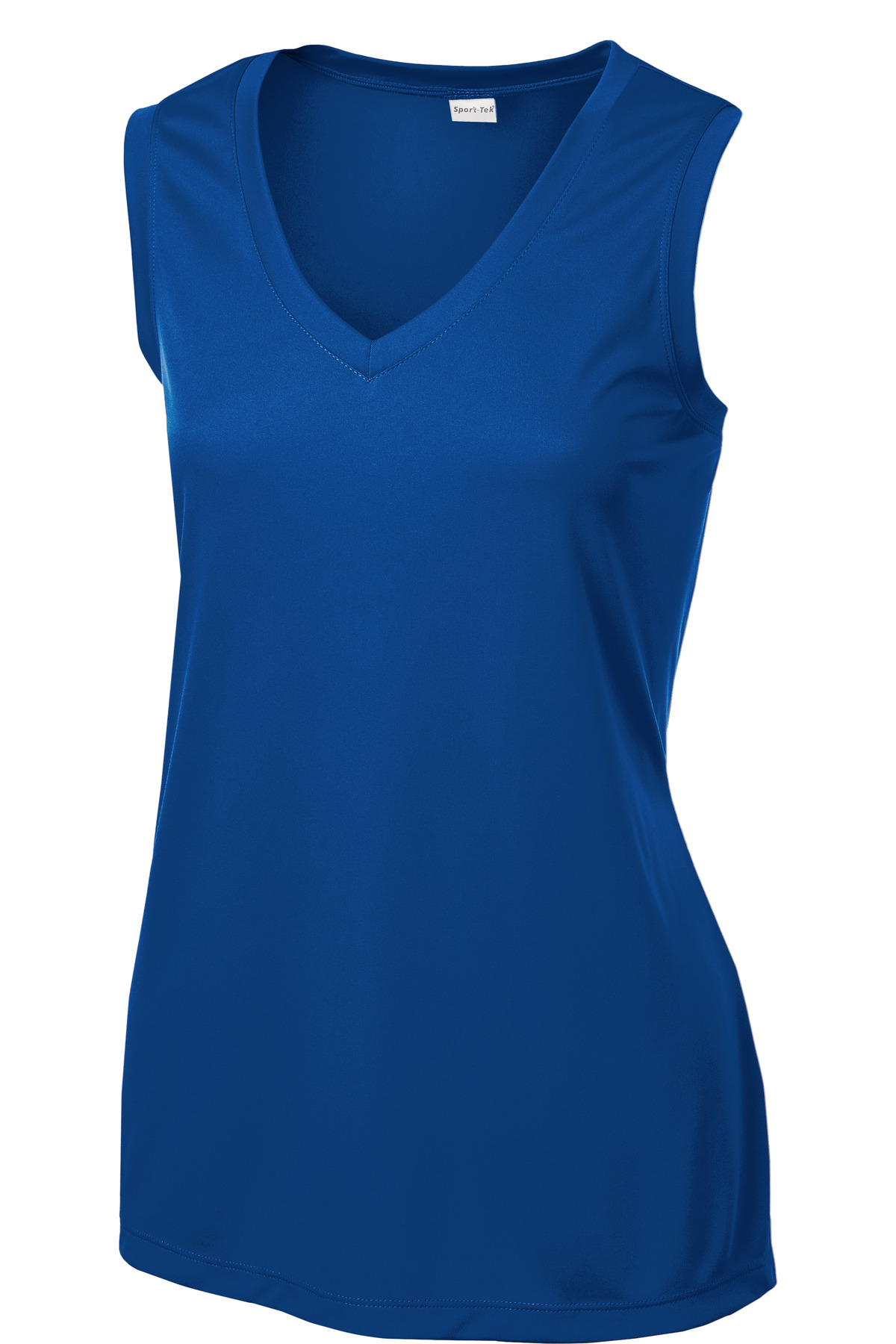 Sport-Tek Women's Sleeveless PosiCharge Competitor V-Neck Tee. LST352 1