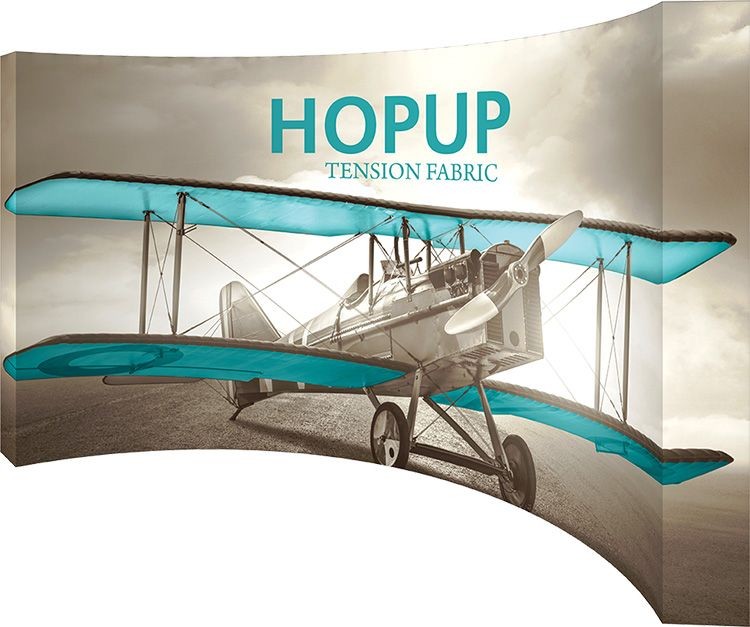 Hopup 15ft Full Height Curved Display & Full Fitted Graphic