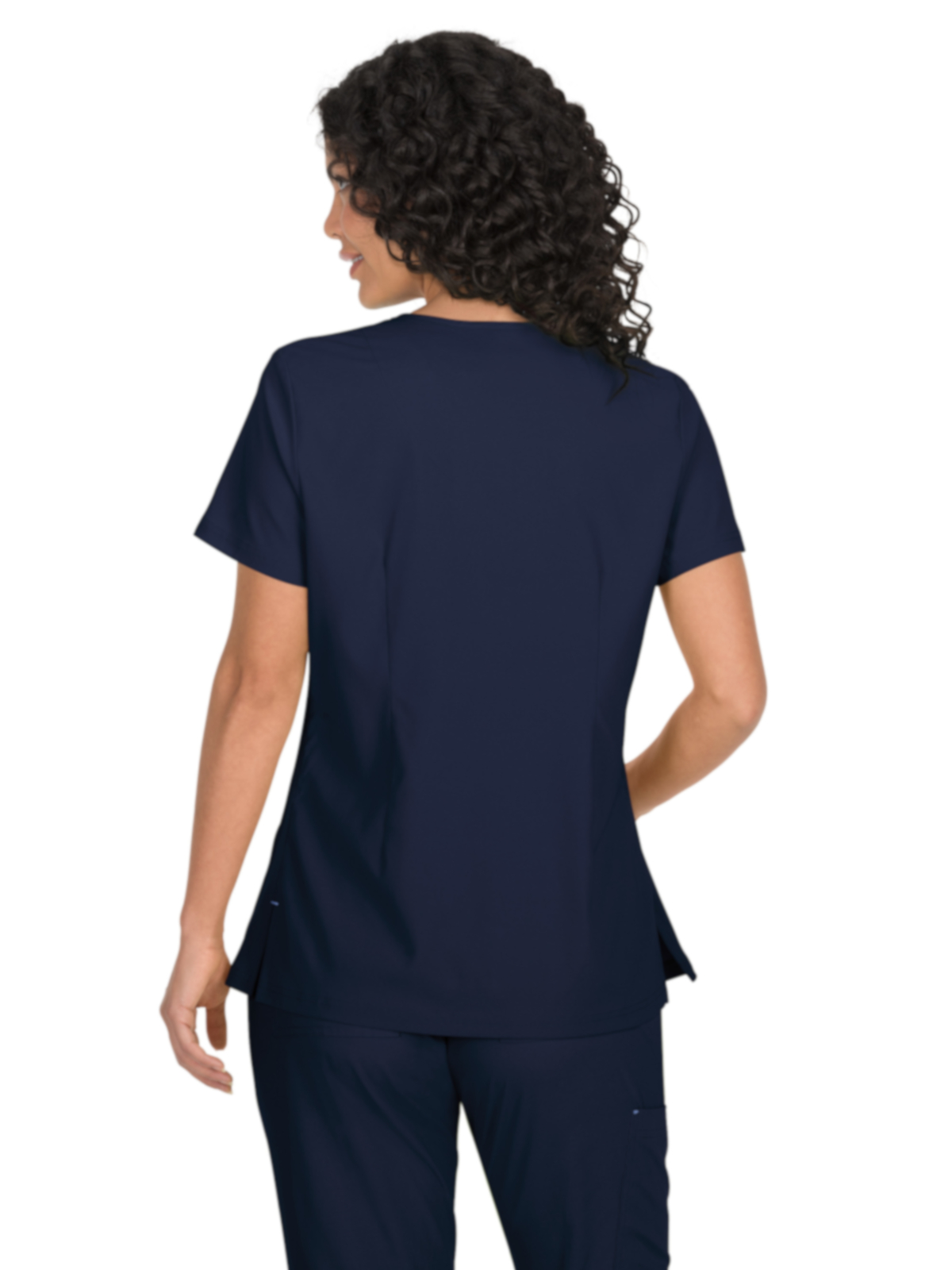 koi - Basics - Women's Four-Pocket Mock-Wrap Neck Katie Top 23