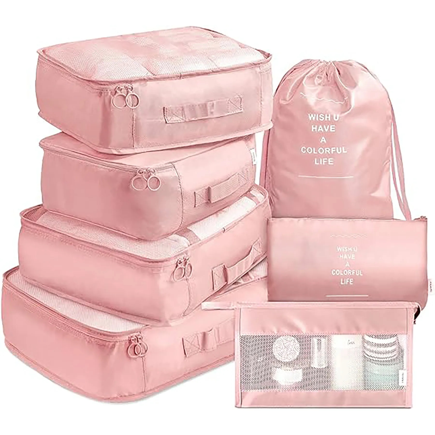 Travel Luggage Packing Organizers Set with Toiletry Bag 5