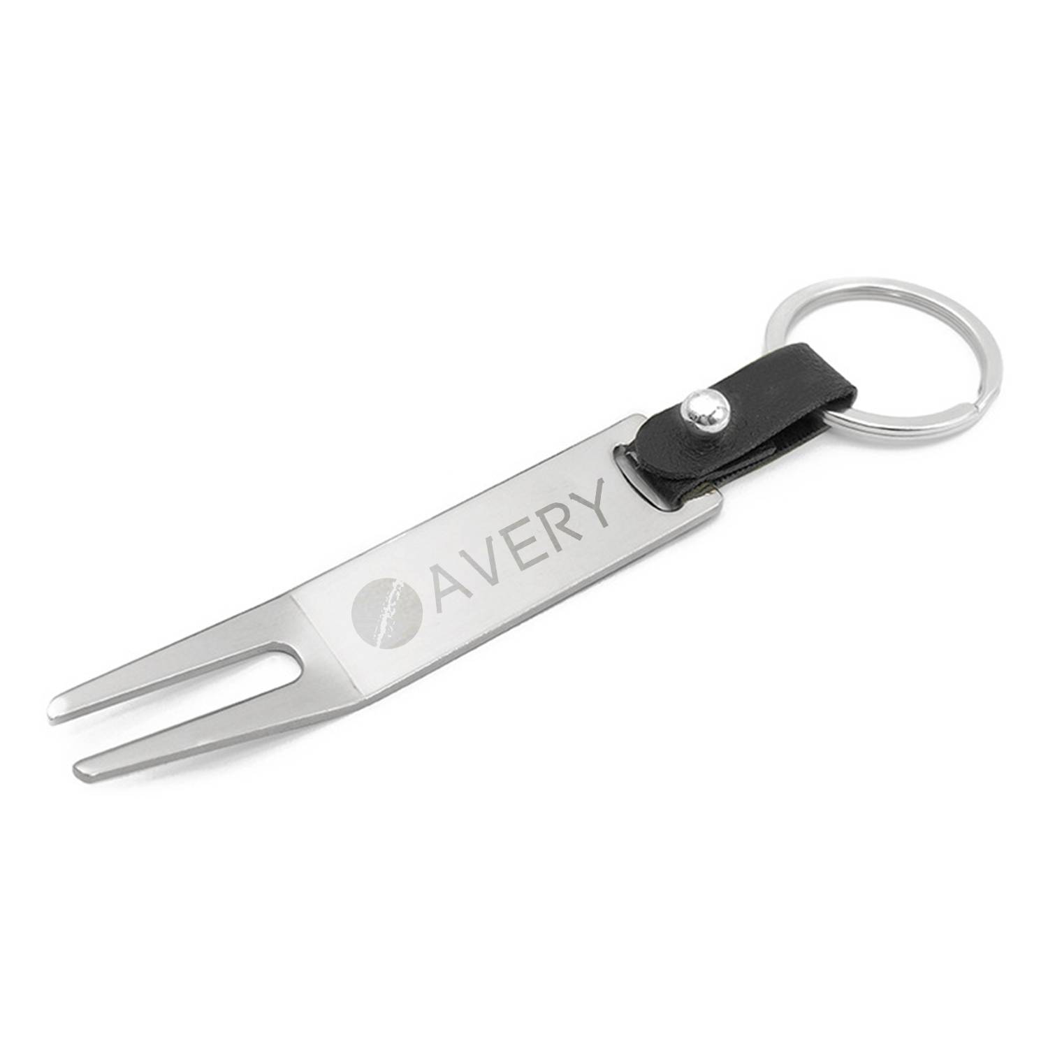 Zinc Alloy Golf Divot Tool Keychain